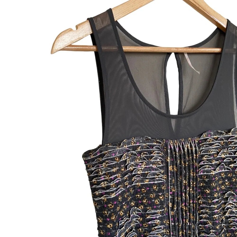 Free People Black Ruffle Lined Dress